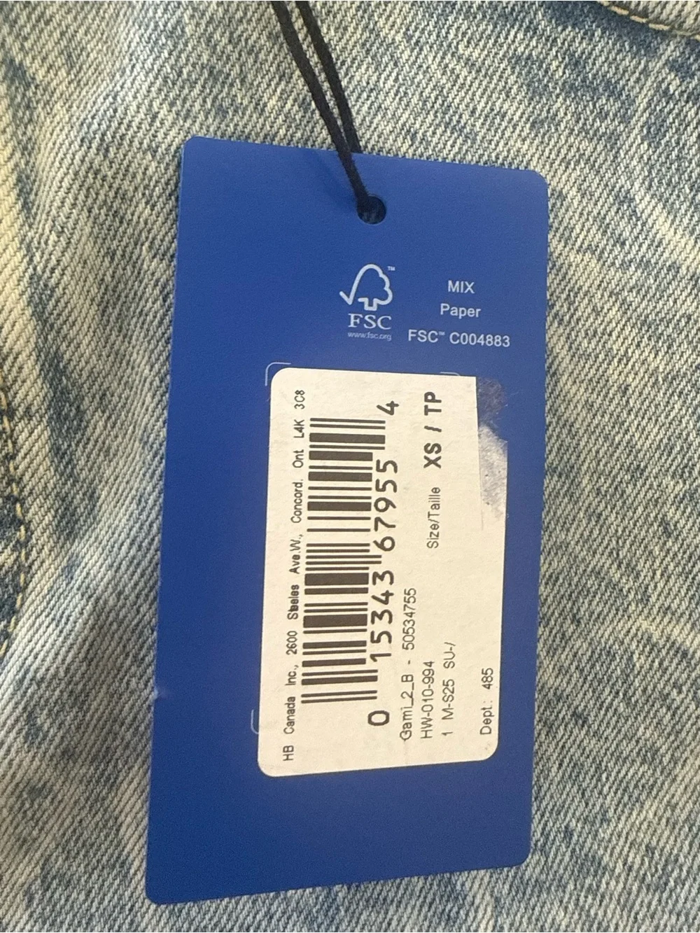 NWT HUGO Light Blue Denim Mini Skirt with Script Logo XS - Picture 8 of 9